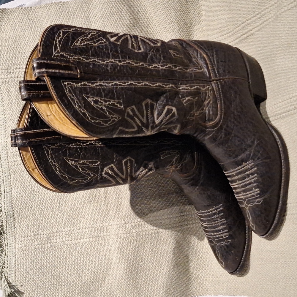 Tony Lama black cowboy boots size 11B